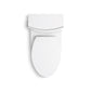 KOHLER K-1381-0 Veil One-Piece Elongated Toilet With Skirted Trapway, Dual-Flush In White