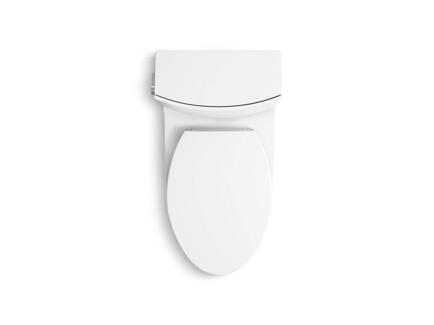 KOHLER K-1381-0 Veil One-Piece Elongated Toilet With Skirted Trapway, Dual-Flush In White