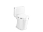 KOHLER K-1381-7 Veil One-Piece Elongated Toilet With Skirted Trapway, Dual-Flush - Black Black