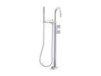 KOHLER K-T77984-4-BN Components Floor-Mount Bath Filler Trim With Lever Handles And Handshower - Vibrant Brushed Nickel