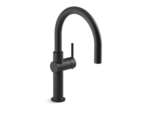 KOHLER K-22975-BL Crue Single-Handle Bar Sink Faucet In Matte Black