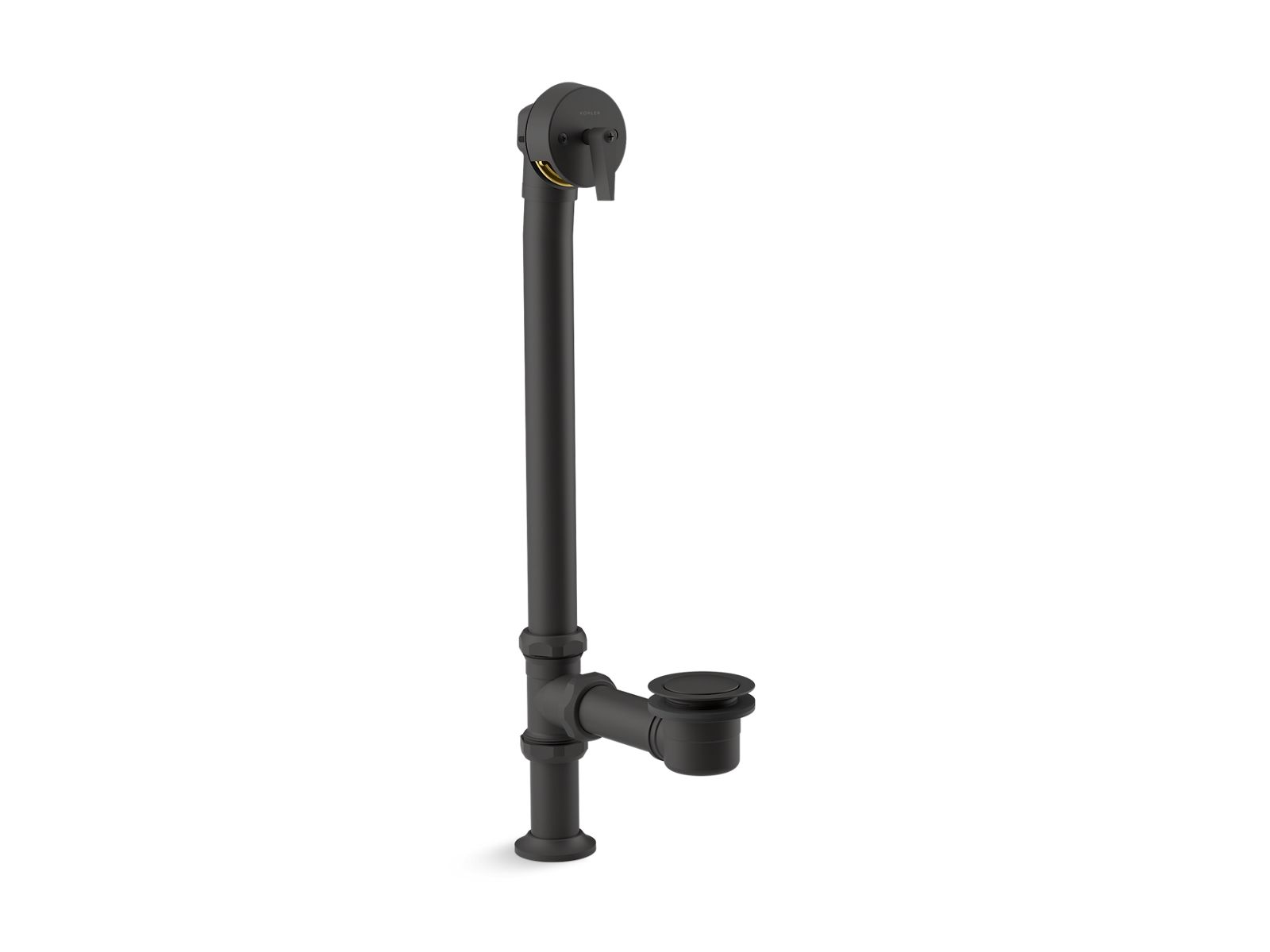 KOHLER K-7159-BL Artifacts 1-1/2" Pop-Up Bath Drain For Above- And Through-The-Floor Freestanding Bath Installations - Matte Black