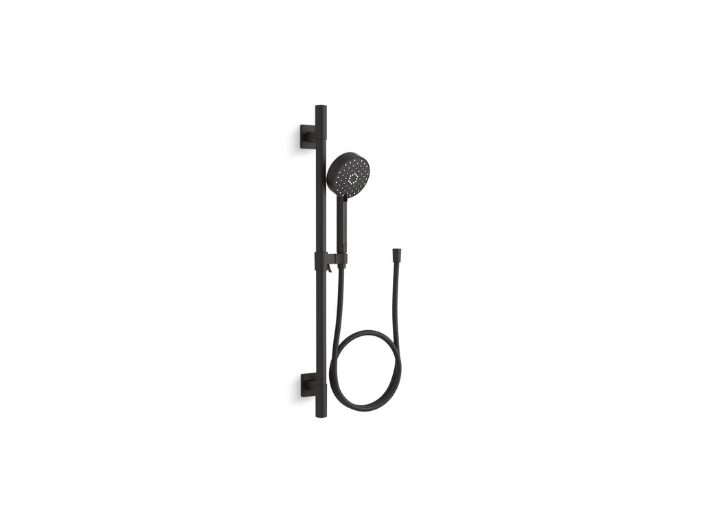 KOHLER K-99242-Y-BL Awaken G110 30" Deluxe Four-Function Handshower Kit, 2.5 Gpm - Matte Black