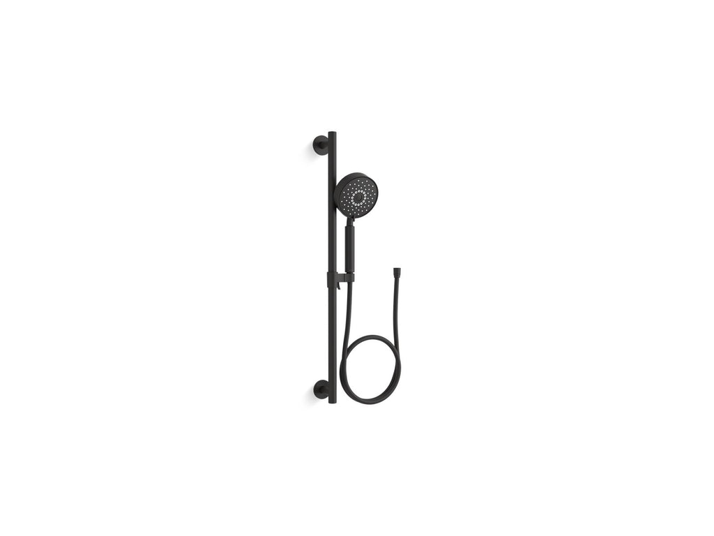 KOHLER K-22178-BL Purist 30" Four-Function Handshower Kit, 2.5 Gpm - Matte Black