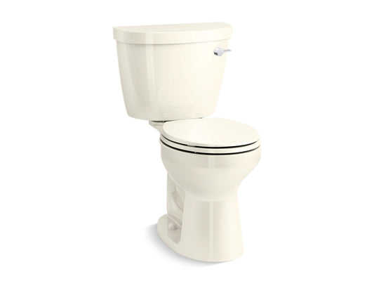 KOHLER K-31641-RA-96 Cimarron Two-Piece Round-Front Toilet, 1.28 Gpf In Biscuit