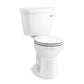 KOHLER K-31641-RA-0 Cimarron Two-Piece Round-Front Toilet, 1.28 Gpf In White