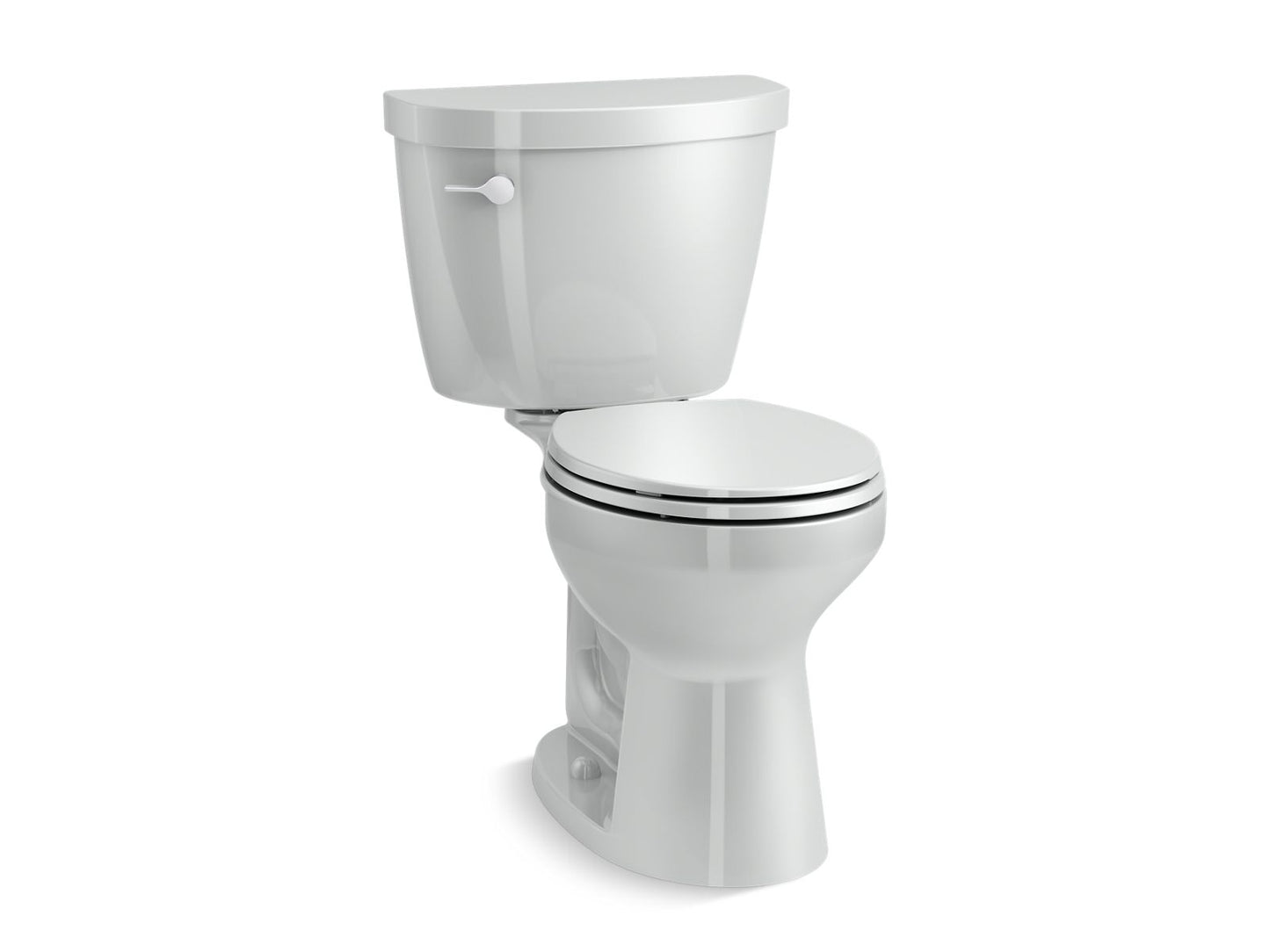 KOHLER K-31640-95 Cimarron Two-Piece Round-Front Toilet, 1.6 Gpf In Ice Grey