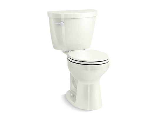 KOHLER K-31641-NY Cimarron Two-Piece Round-Front Toilet, 1.28 Gpf In Dune