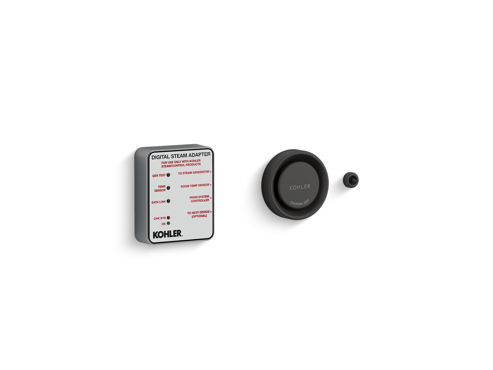 KOHLER K-5548-K1-BL Invigoration Series Digital Steam Adapter Kit - Matte Black