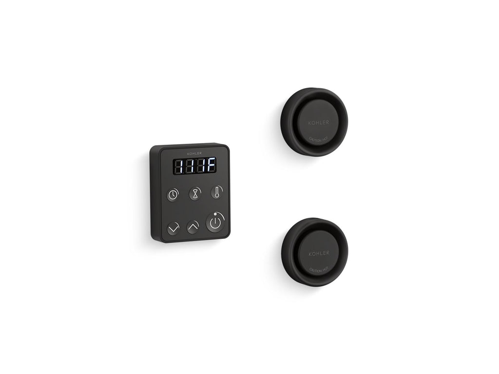 KOHLER K-5558-BL Invigoration Series Tandem Steam Generator Control Kit - Matte Black