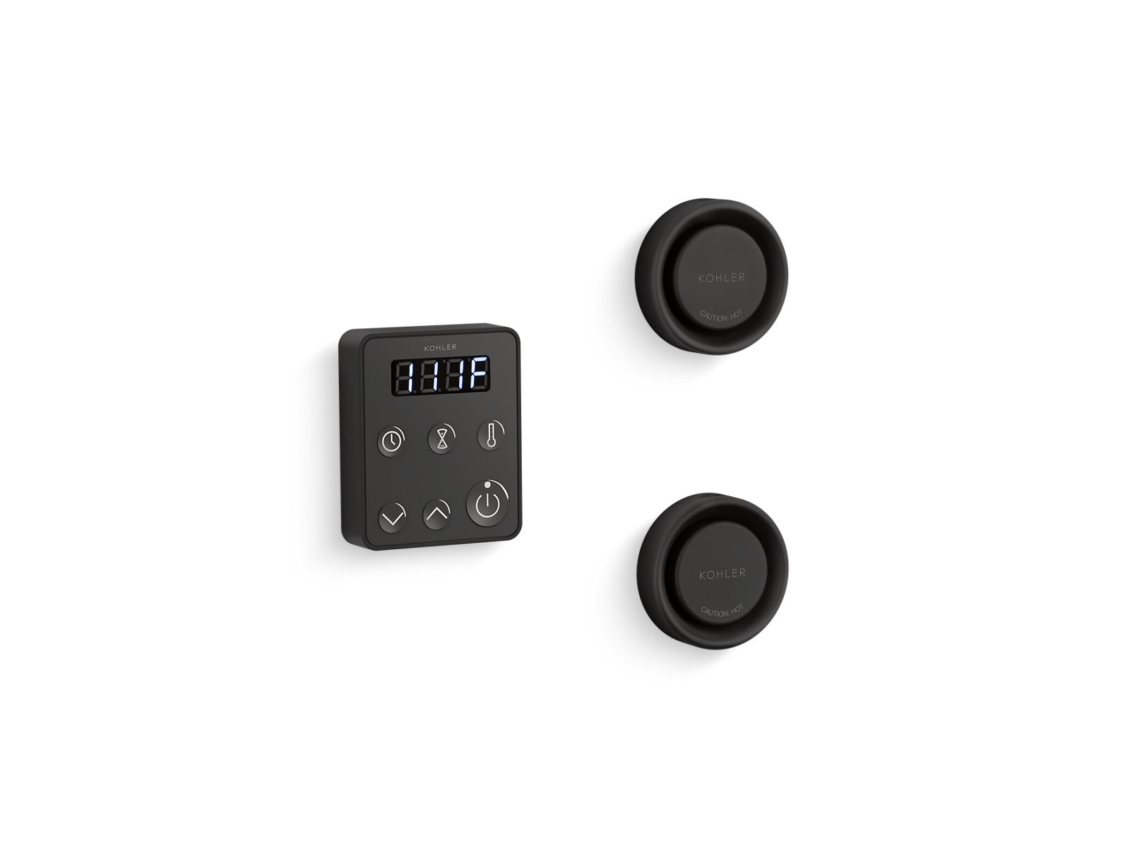 KOHLER K-5558-BL Invigoration Series Tandem Steam Generator Control Kit - Matte Black