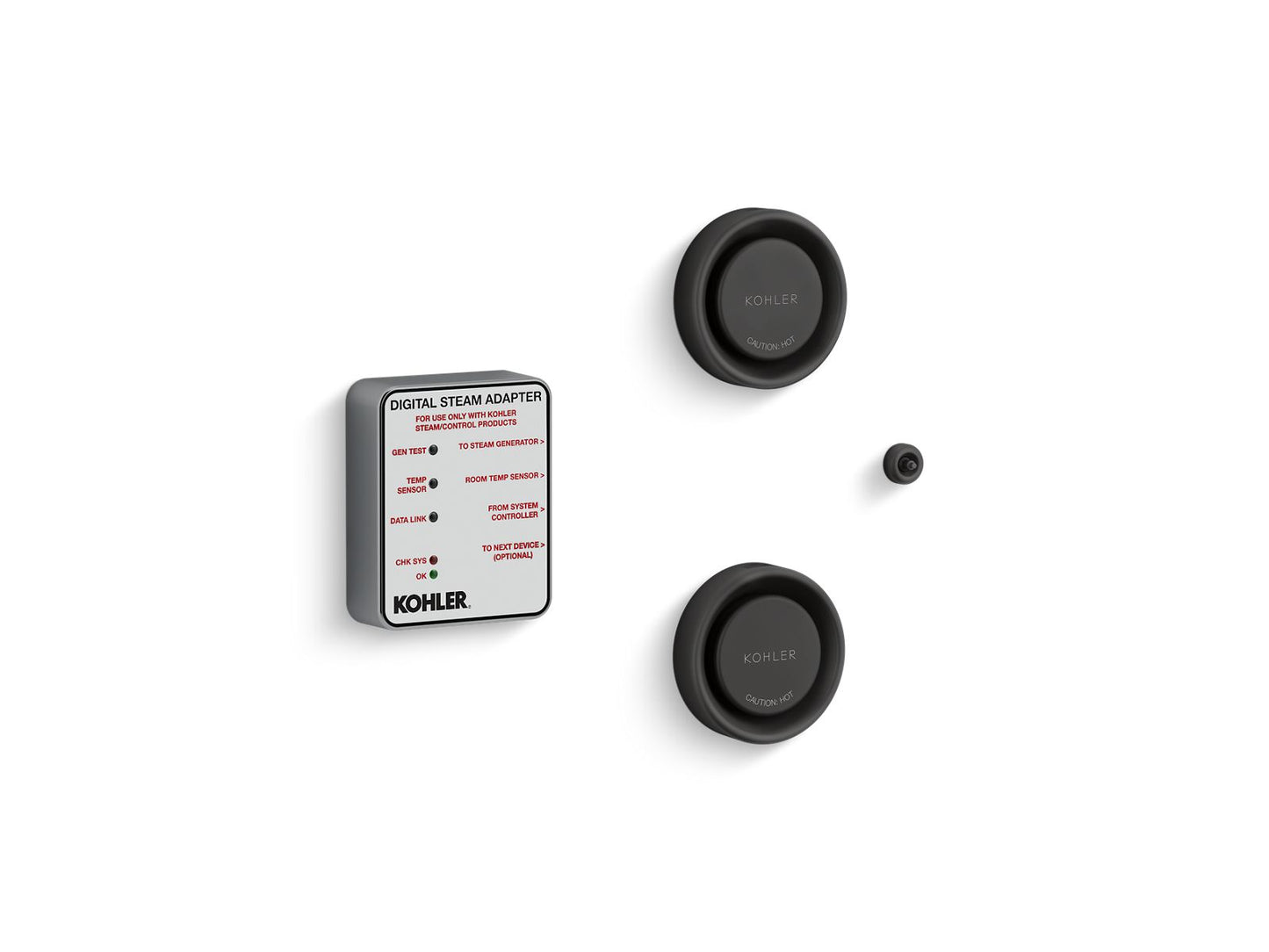 KOHLER K-5549-K1-BL Invigoration Series Tandem digital steam adapter kit - Matte Black