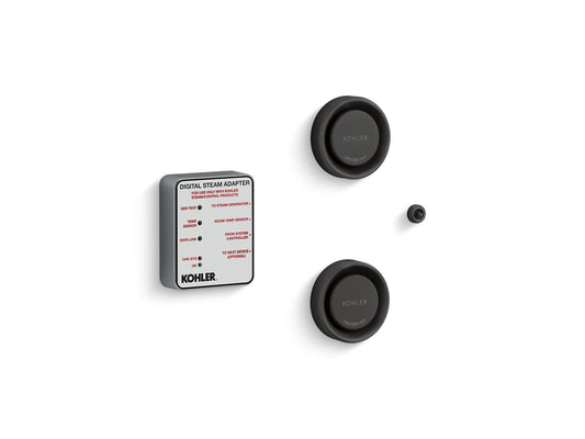 KOHLER K-5549-K1-BL Invigoration Series Tandem digital steam adapter kit - Matte Black