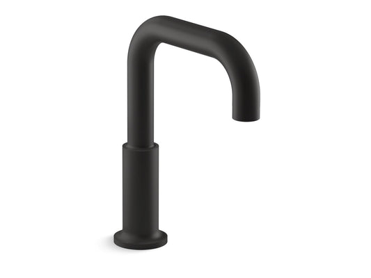 KOHLER K-14430-BL Purist Deck-Mount Bath Spout In Matte Black