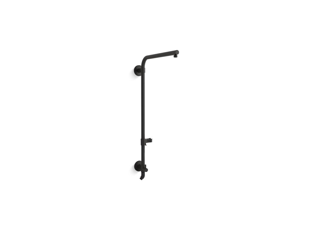 KOHLER K-45210-BL Hydrorail-R Beam Shower Column For Rainhead And Handshower - Matte Black