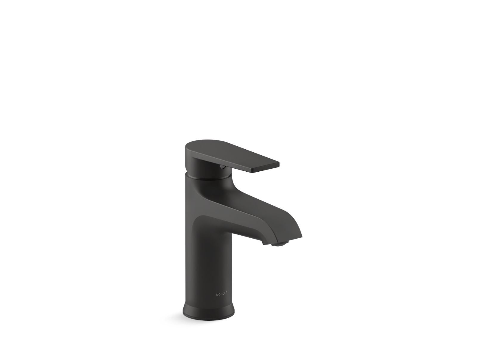 KOHLER K-37891-4-BL Hint Single-Handle Bathroom Sink Faucet, 1.2 Gpm - Matte Black
