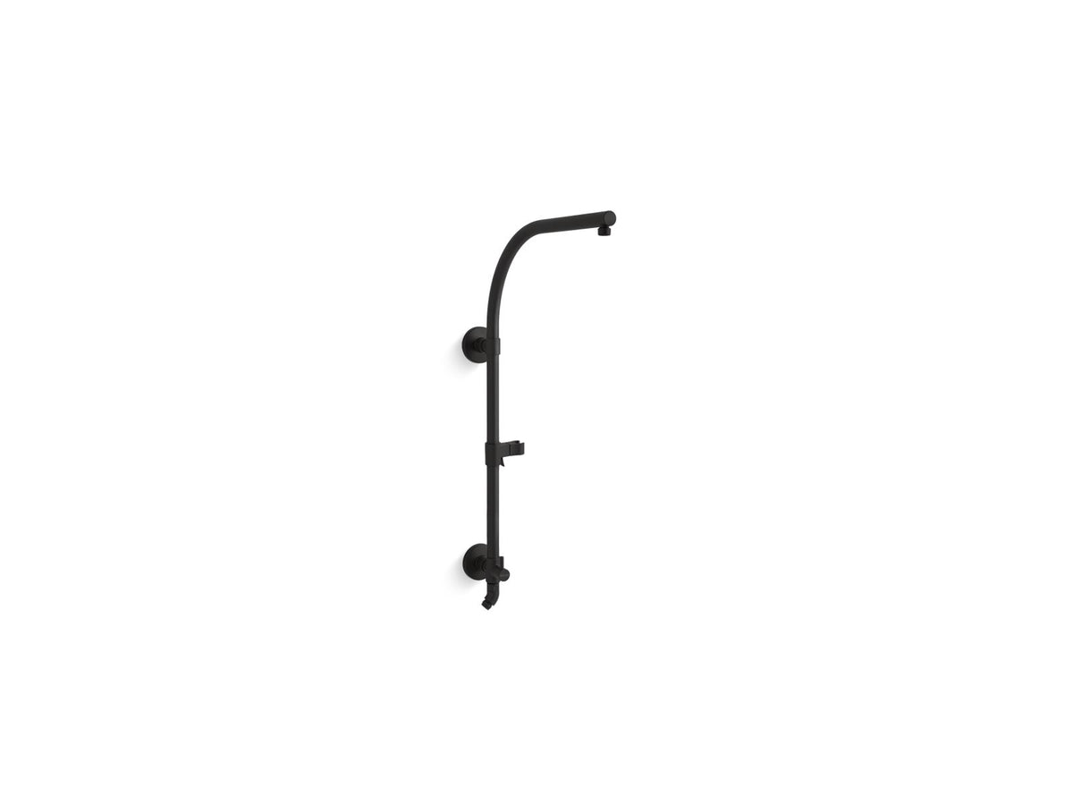 KOHLER K-45211-BL Hydrorail-R Arch Shower Column - Matte Black