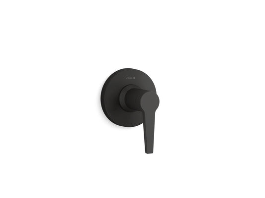 KOHLER K-T97091-4-BL Pitch Mastershower Transfer Valve Trim In Matte Black