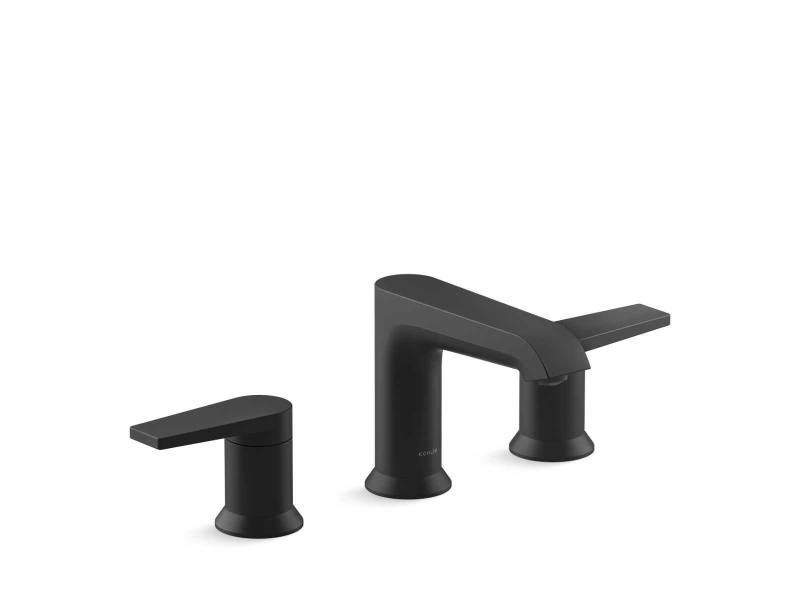 KOHLER K-37893-4-BL Hint Widespread Bathroom Sink Faucet, 1.2 Gpm - Matte Black