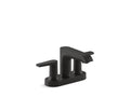 KOHLER K-37894-4-BL Hint Centerset Bathroom Sink Faucet, 1.2 Gpm - Matte Black