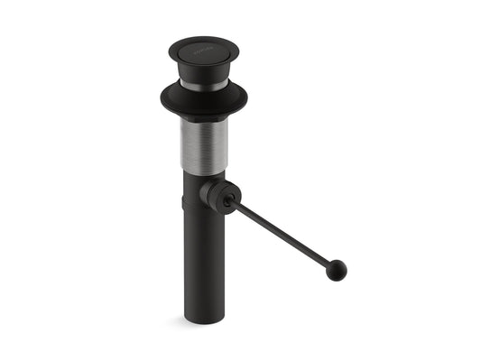 KOHLER K-7114-BL Premier pop-up drain, exposed, without overflow - Matte Black