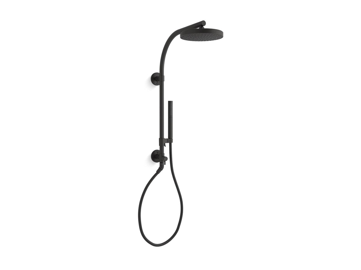 KOHLER K-76474-Y-BL Awaken Shift Hydrorail-R Shower Column Kit, 2.5 Gpm - Matte Black