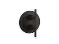 KOHLER K-T14489-4-BL Purist Mastershower Temperature And Volume Control Valve Trim - Matte Black