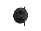 KOHLER K-T14489-4-BL Purist Mastershower Temperature And Volume Control Valve Trim - Matte Black