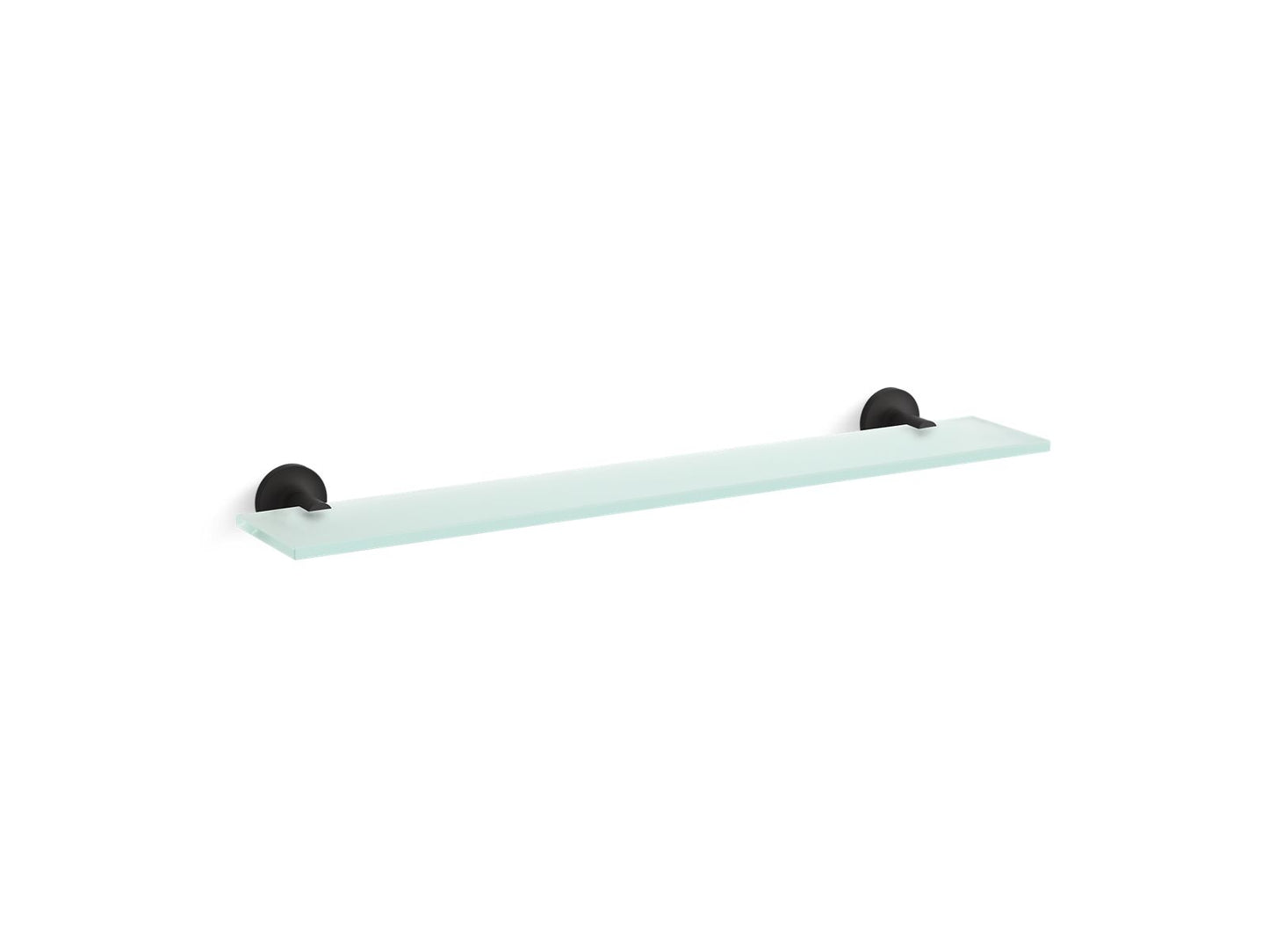 KOHLER K-14440-BL Purist Glass Shelf In Matte Black