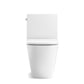 KOHLER K-22378-0 Brazn One-Piece Compact Elongated Toilet With Skirted Trapway, Dual-Flush In White