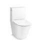 KOHLER K-22378-0 Brazn One-Piece Compact Elongated Toilet With Skirted Trapway, Dual-Flush In White