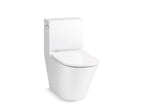 KOHLER K-22378-0 Brazn One-Piece Compact Elongated Toilet With Skirted Trapway, Dual-Flush - White