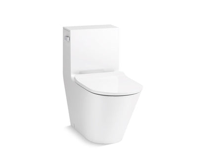 KOHLER K-22378-0 Brazn One-Piece Compact Elongated Toilet With Skirted Trapway, Dual-Flush - White