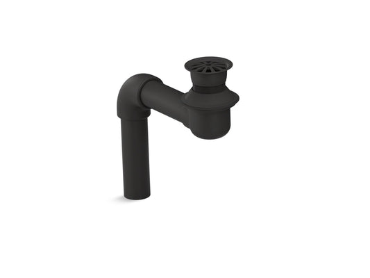 KOHLER K-7131-A-BL Bathroom Sink Offset Drain With Open Strainer In Matte Black