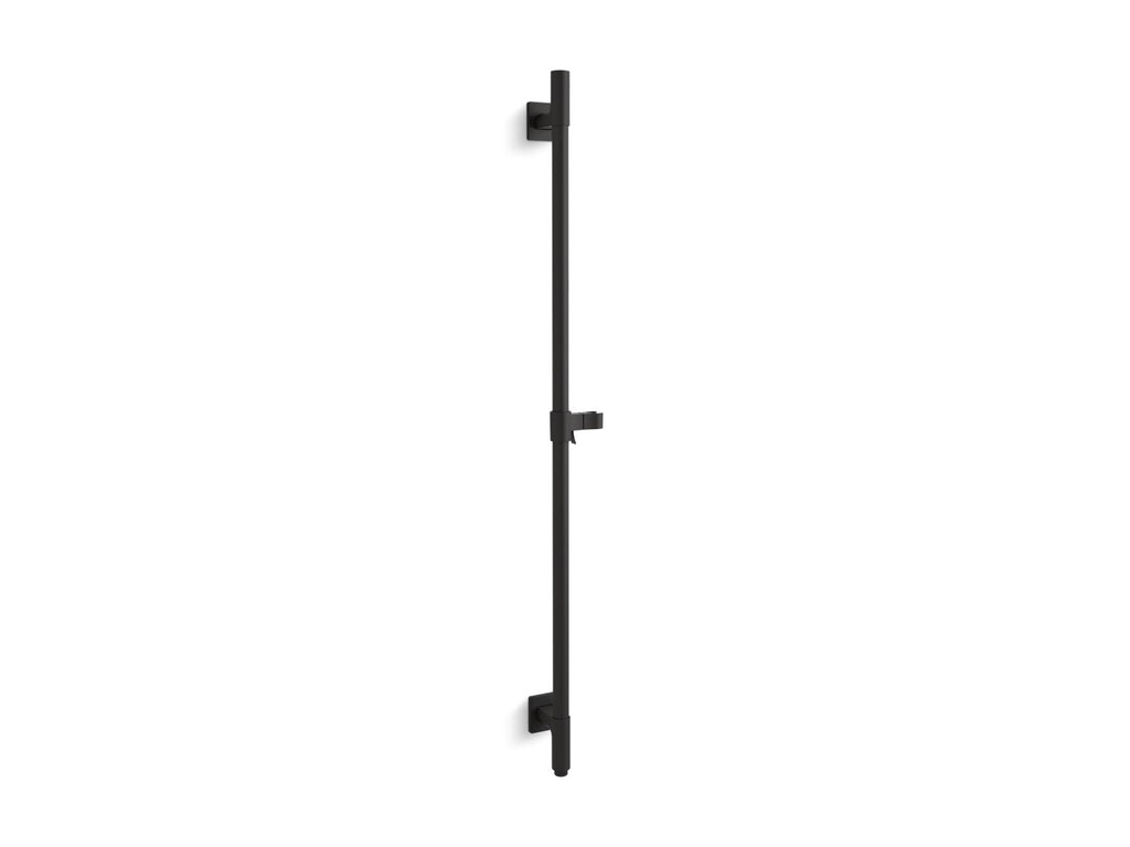 KOHLER K-98344-BL Awaken 42" Deluxe Slidebar With Integrated Water Supply - Matte Black