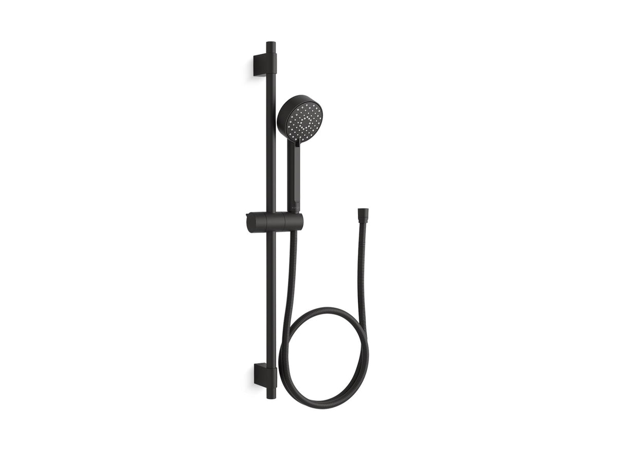 KOHLER K-98361-Y-BL Awaken G90 27" Three-Function Handshower Kit, 2.5 Gpm - Matte Black