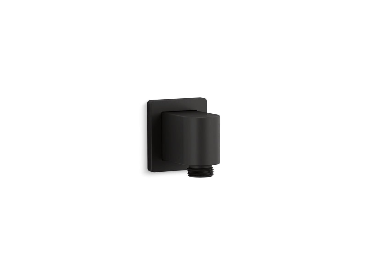 KOHLER K-98350-BL Awaken Wall-Mount Supply Elbow - Matte Black