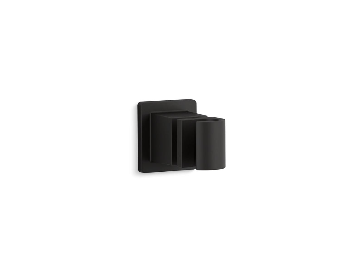 KOHLER K-98348-BL Awaken Adjustable Wall Holder - Matte Black