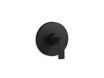 KOHLER K-TS73115-4-BL Composed Rite-Temp valve trim with lever handle - Matte Black