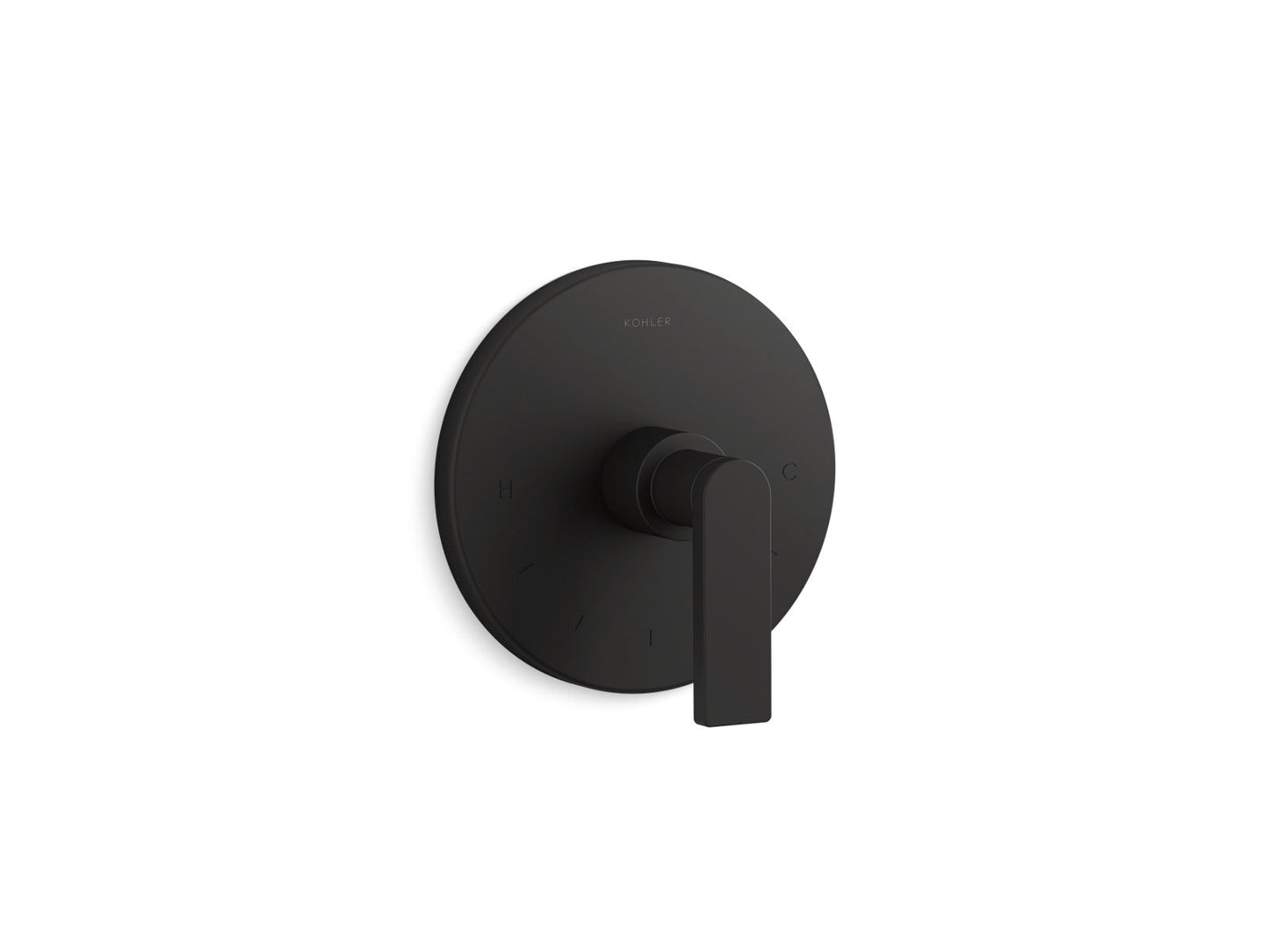 KOHLER K-T73133-4-BL Composed Mastershower Temperature Control Valve Trim With Lever Handle In Matte Black