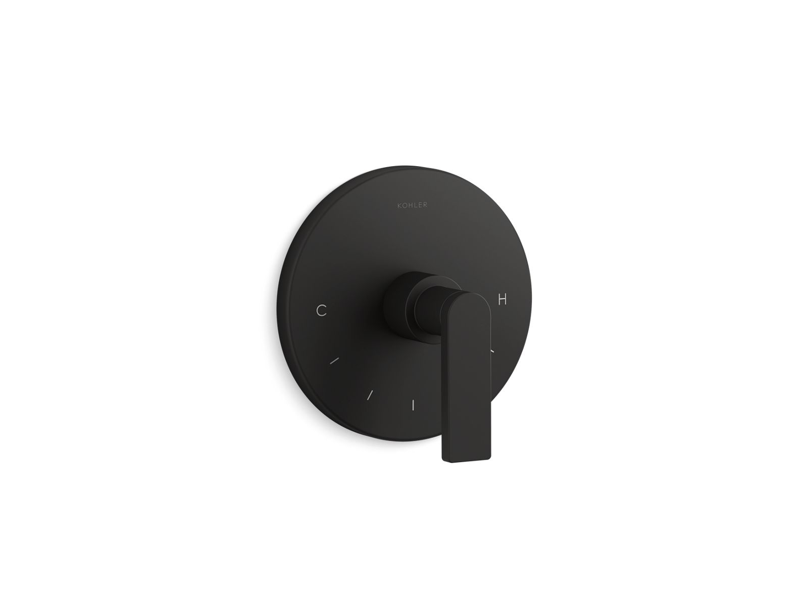 KOHLER K-T73133-4-BL Composed Mastershower Temperature Control Valve Trim With Lever Handle - Matte Black