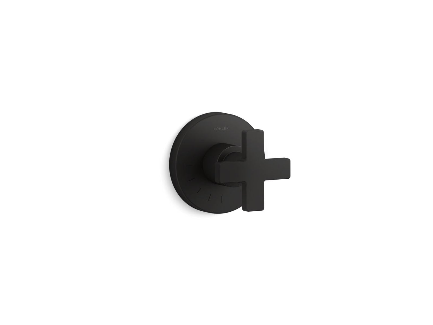 KOHLER K-T73135-3-BL Composed MasterShower volume control valve trim with cross handle - Matte Black