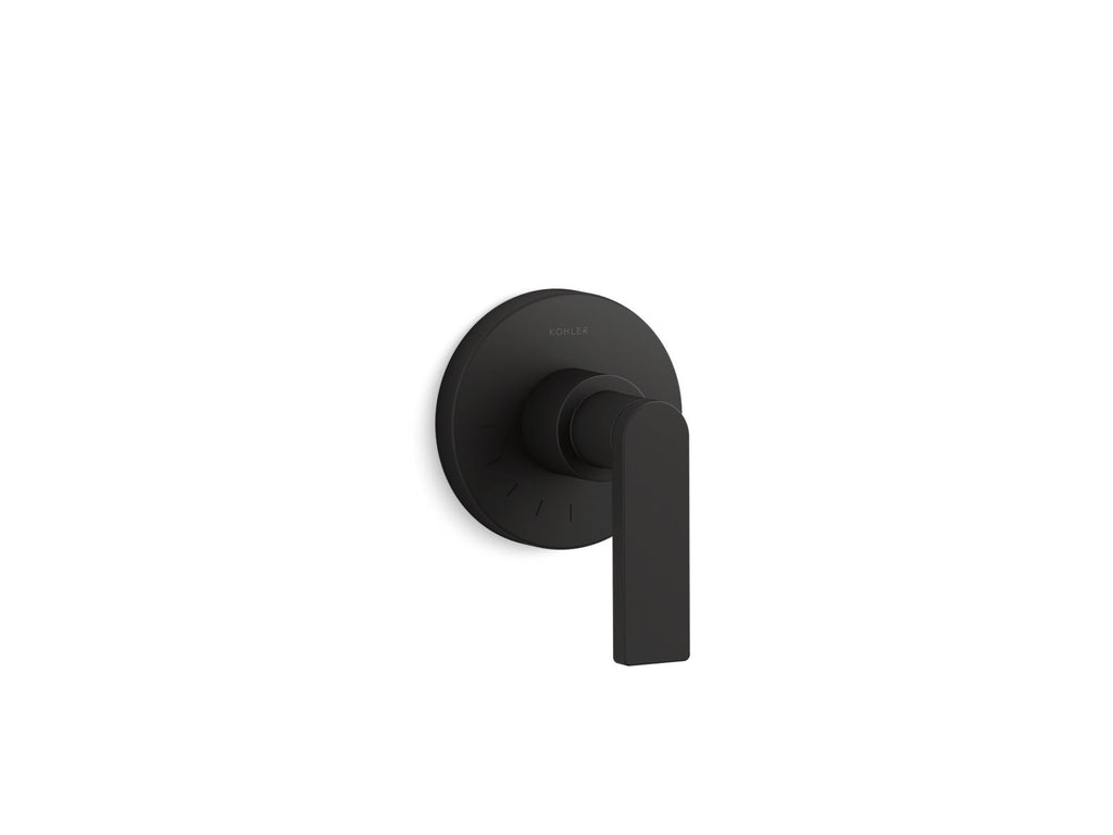 KOHLER K-T73135-4-BL Composed Mastershower Volume Control Valve Trim With Lever Handle - Matte Black
