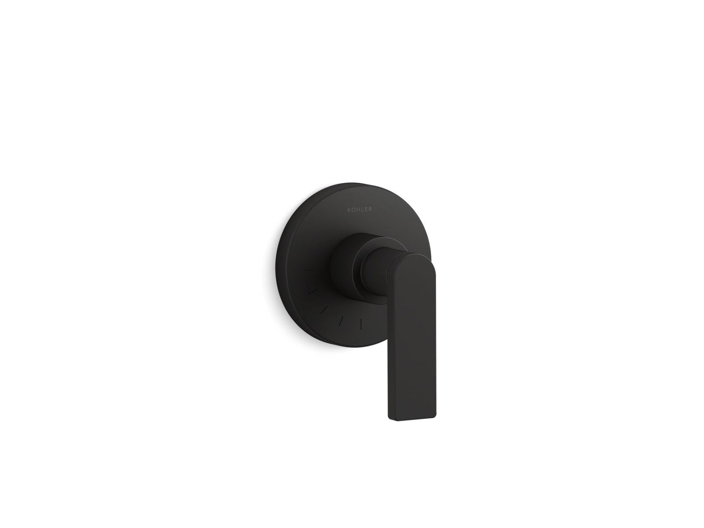 KOHLER K-T73135-4-BL Composed MasterShower volume control valve trim with lever handle - Matte Black