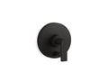 KOHLER K-T73117-4-BL Composed Rite-Temp Valve Trim With Push-Button Diverter And Lever Handle - Matte Black