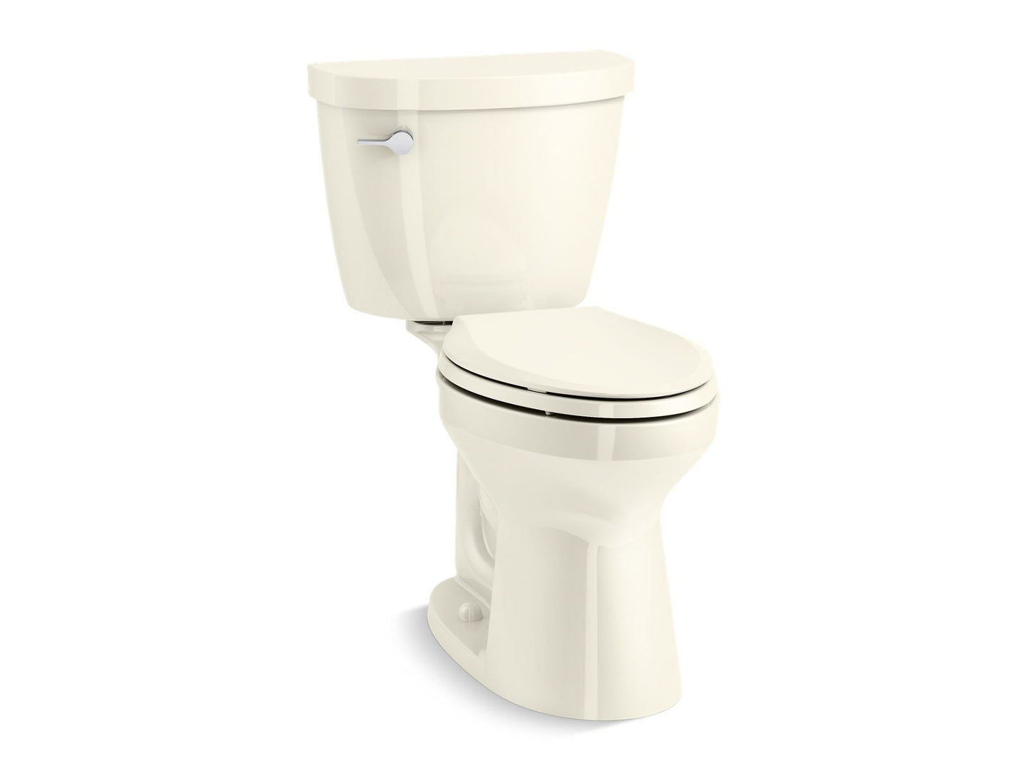 KOHLER K-31621-96 Cimarron Two-Piece Elongated Toilet, 1.28 Gpf In Biscuit