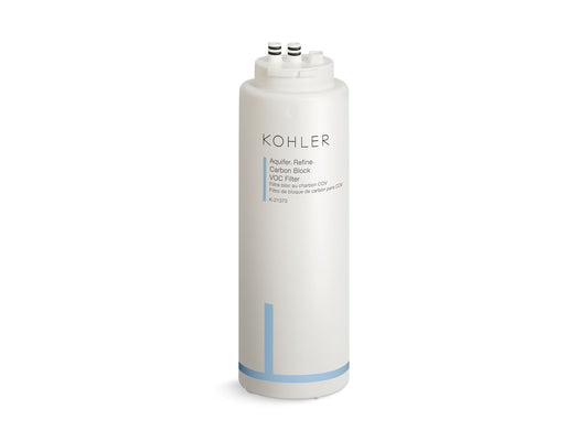 KOHLER K-21373-NA Aquifer Refine Carbon Block Voc Replacement Filter