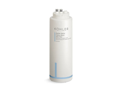 KOHLER K-21373-NA Aquifer Refine Carbon block VOC replacement filter