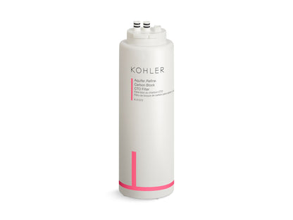 KOHLER K-21372-NA Aquifer Refine Carbon block CTO replacement filter