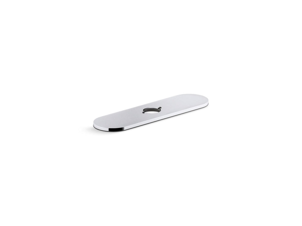 KOHLER K-24461-SN Tone Three-Hole Kitchen Faucet Escutcheon - Vibrant Polished Nickel